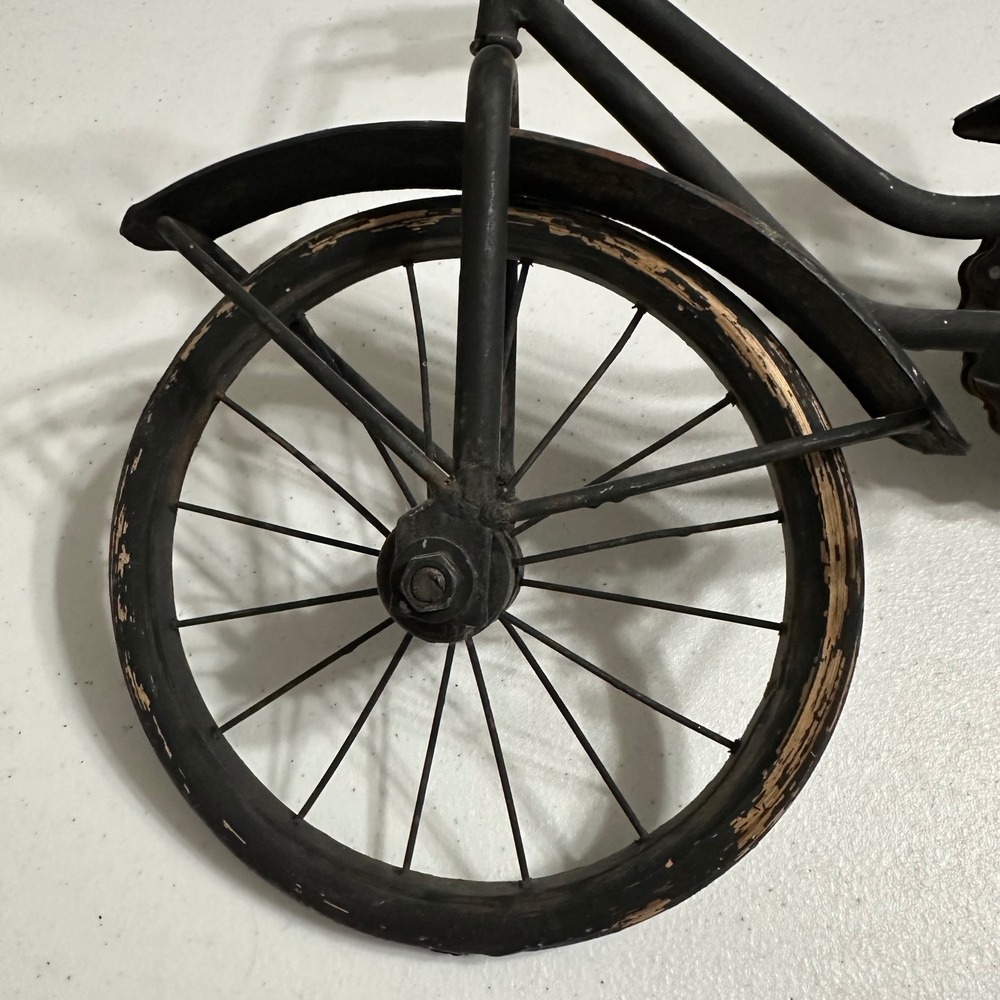 VTG Handcrafted Bicycle Sculpture Wood Metal Functional Display Model Decor Art - Picture 4 of 14